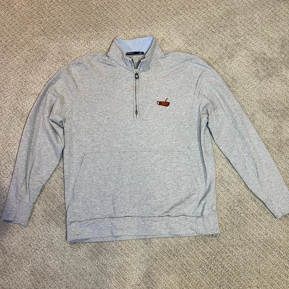 Men's Gray Zip-Up Sweater